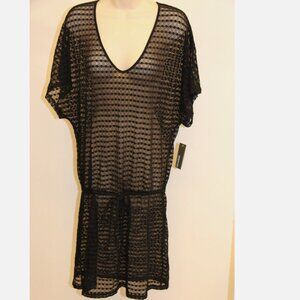 NWT Kenneth Cole Reaction Swimsuit Bikini Crochet Cover Up Dress